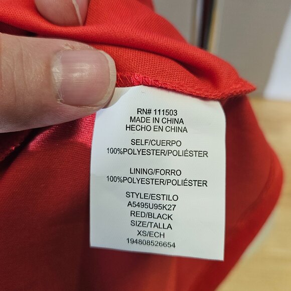 NWT Lily Rose, Junior Dress, Black and Red, XS - Picture 7 of 10